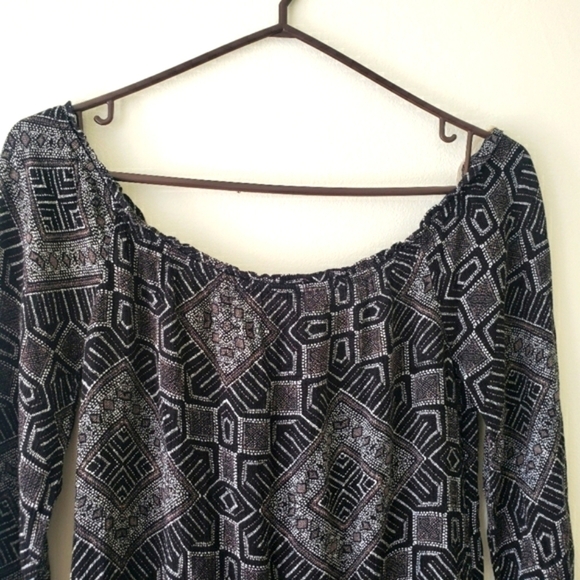 Charlotte RUSSE BLACK AND GREY ROMPER JUMPSUIT SIZE SMALL - Picture 3 of 15